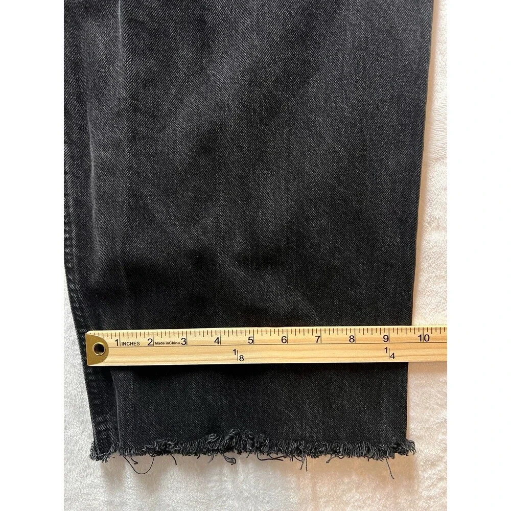 Lucky Brand Lucky Legend High Rise Wide Leg Jeans Womens 10/30 Black Denim Pants